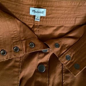 Raw-Hem A-Line Mini Skirt Madewell